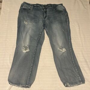 Maurice’s high rise women’s distressed plus size jeans